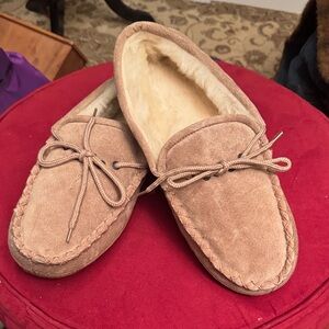 Men's Cozy Tan Suede Moccasins